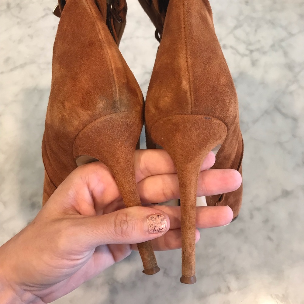 Thomas Wylde Suede Fringe Tassel Ankle Boots - Picture 8 of 8